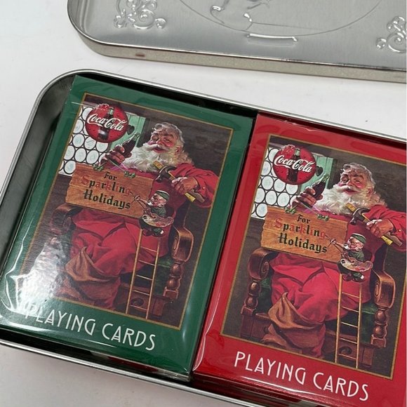 Coke Limited Edition Nostalgia Playing Cards & Collectible Tin - Picture 3 of 5